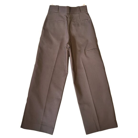 774. TORY BURCH Twill Cargo Pant Dark Mocha Brown $798 EUC Sz 0 - Picture 4 of 6